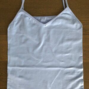 Blue V Neck form fitting Top (no tags) sz XS/S